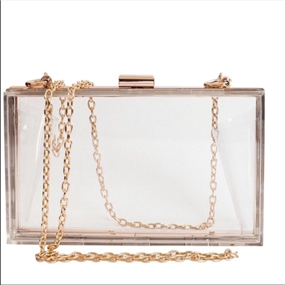 Clear shoulder / clutch purse